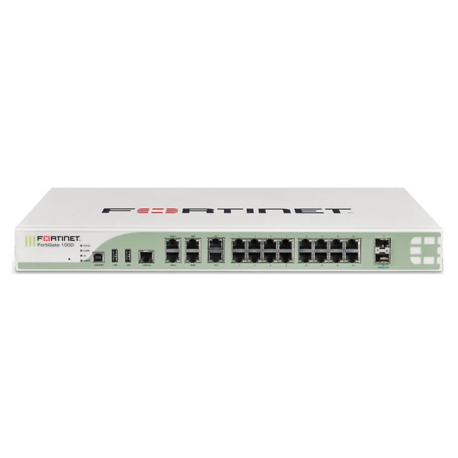 20 x GE RJ45 ports Firewall Fortinet Fortigate FG-100D